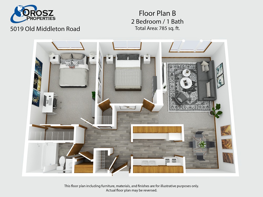 Floor Plan B 3D