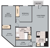 2 Bedroom