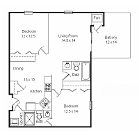 2 Bedroom