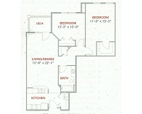 2 Bedroom / 2 Bath
