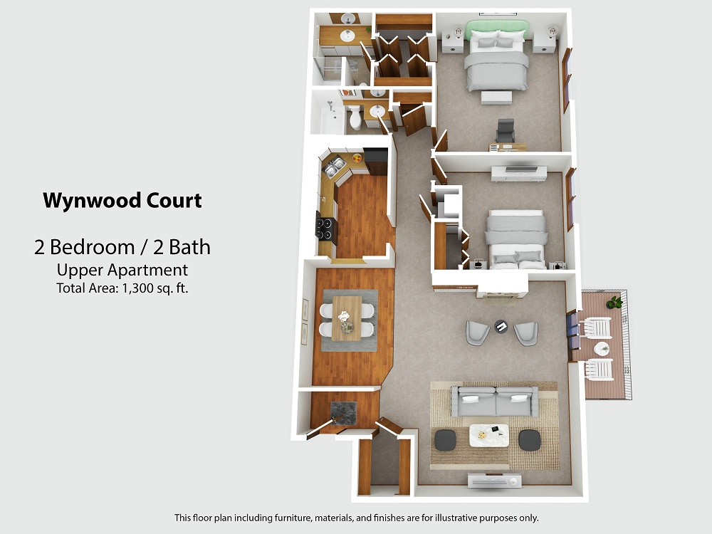 Upper Apartment with Covered Parking