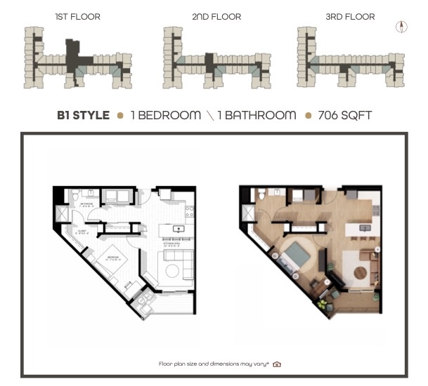 B1 Style - 1st, 2nd & 3rd Floors