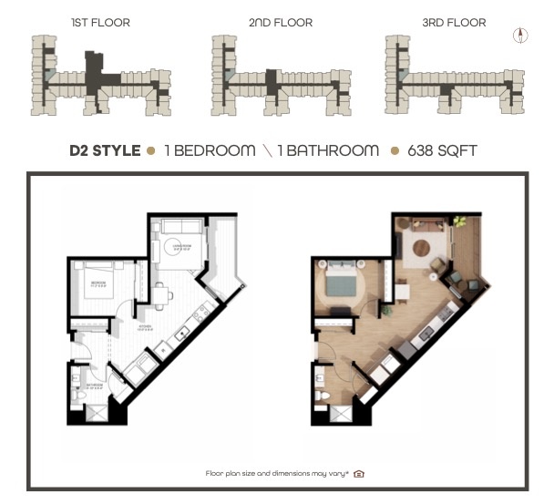 D2 Style - 1st, 2nd & 3rd Floors