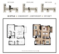 E2 Style - 1st, 2nd & 3rd Floors