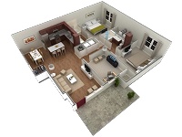 Grand Courtyard with Den