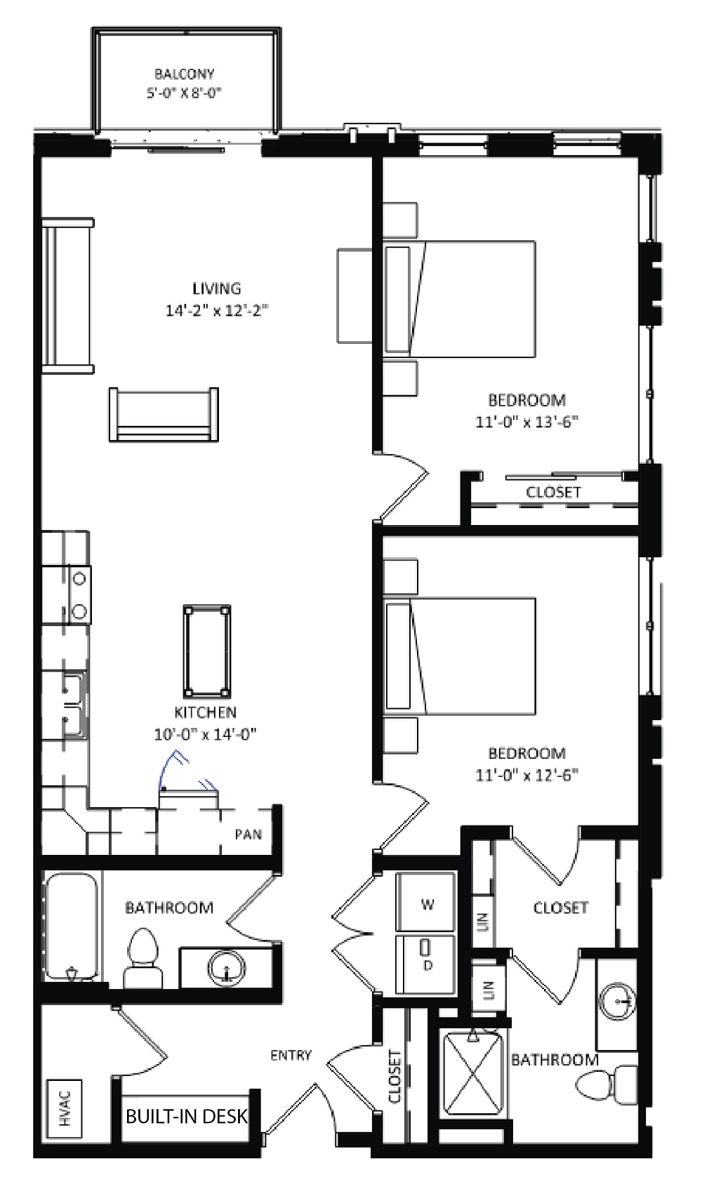 2 Bedroom