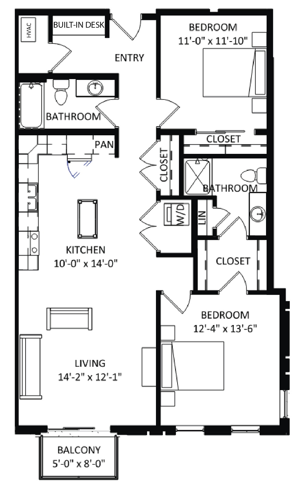 2 Bedroom