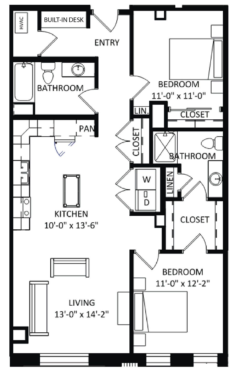 2 Bedroom