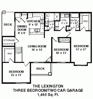 3 Bedroom Townhome / 2 Bath / 2 Car Garage