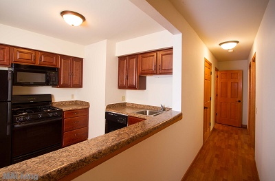 Custom Maple Cabinetry in Large 2 Bedroom