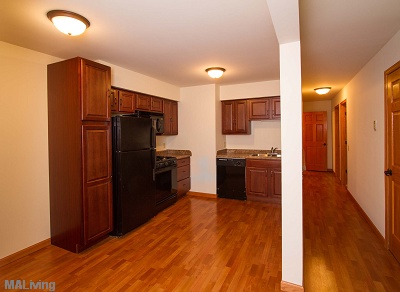 Black Appliances in 2 Bedroom