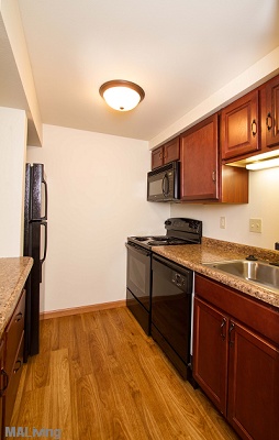 Custom Maple Cabinetry in 1 Bedroom