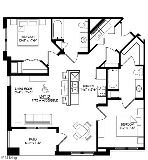 Unit D Type A Accessible