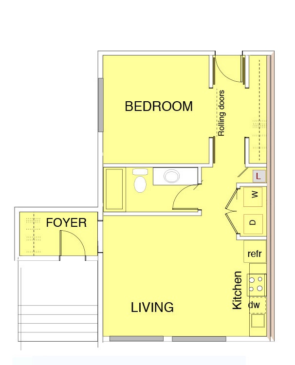 1 Bedroom Studio