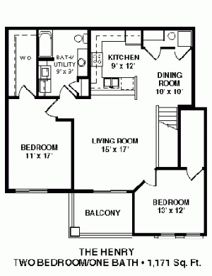 2 Bedroom / 1 Bath