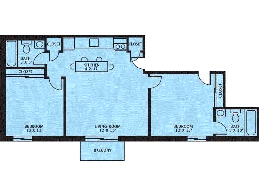 2 Bedroom / 2 Bathroom