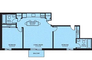 2 Bedroom / 2 Bathroom