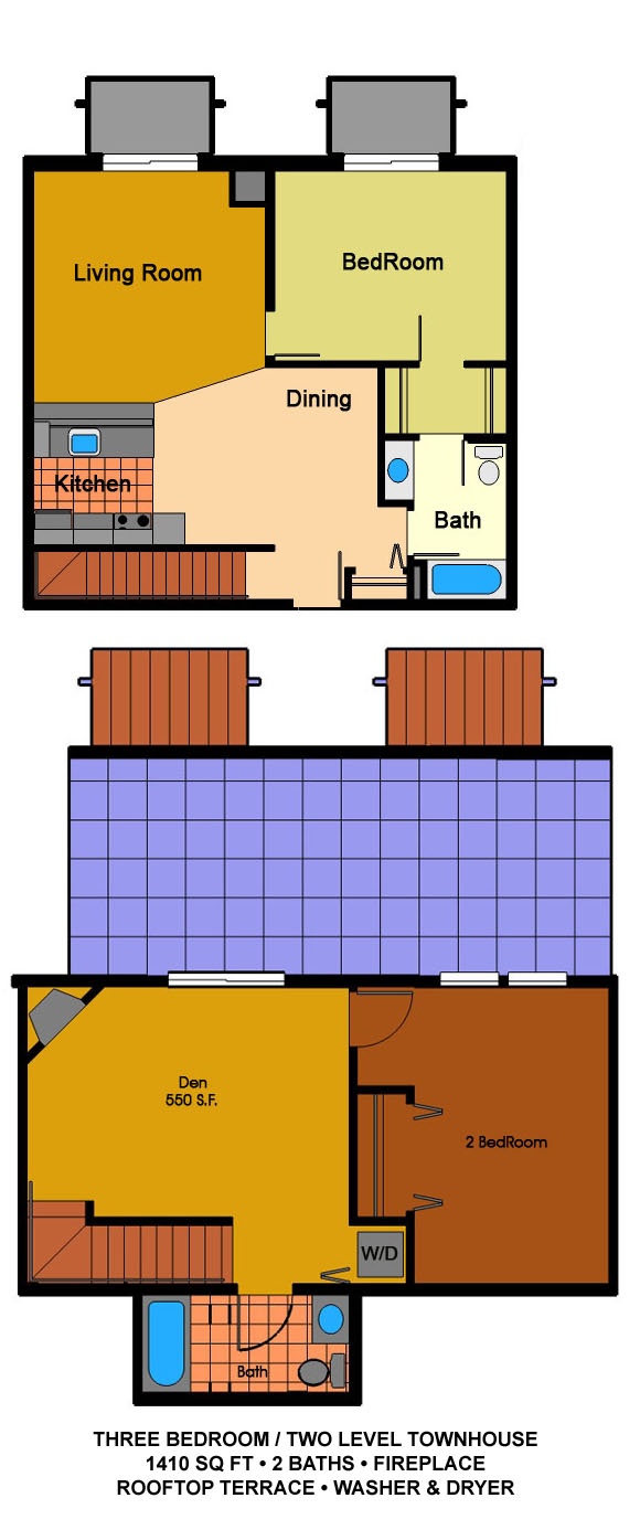 2 Bedroom + Den