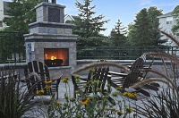 Yorktown Estates - Poolside Fireplace