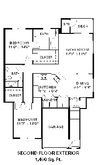 2 Bedroom / 2 Bath