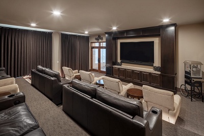Theater Room with Surround Sound