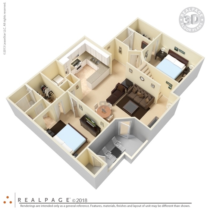 2 Bedroom / 2 Bath