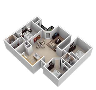 3 Bedroom / 2 Bath