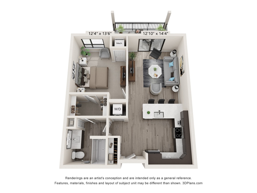 1 Bedroom / 1 Bath