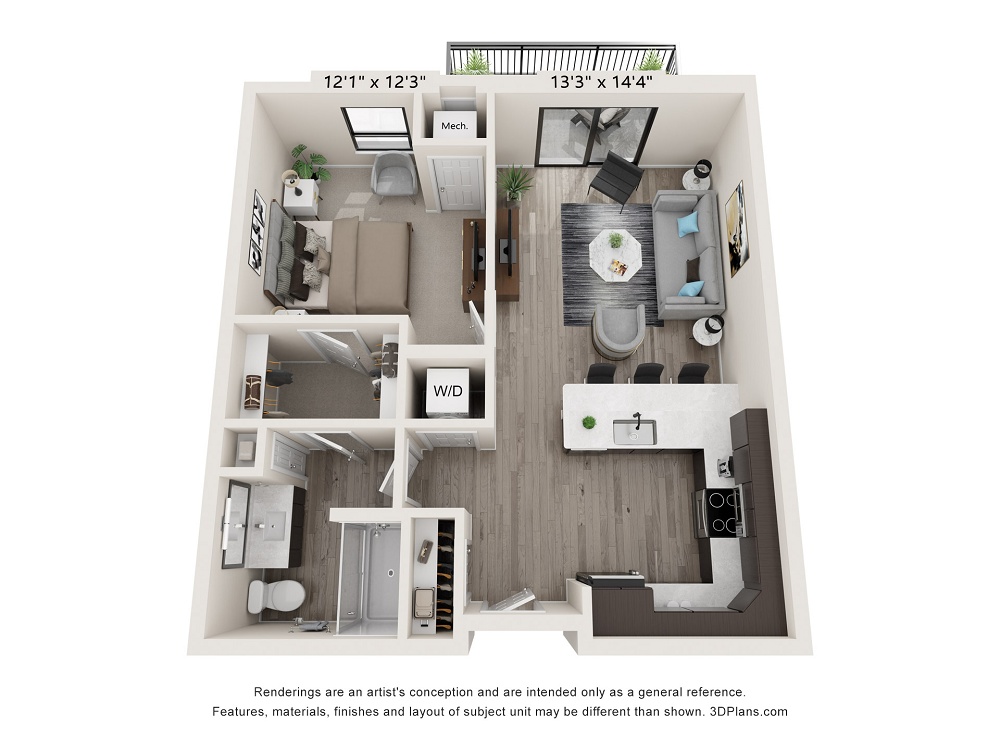 1 Bedroom / 1 Bath
