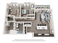 2 Bedroom / 2 Bath