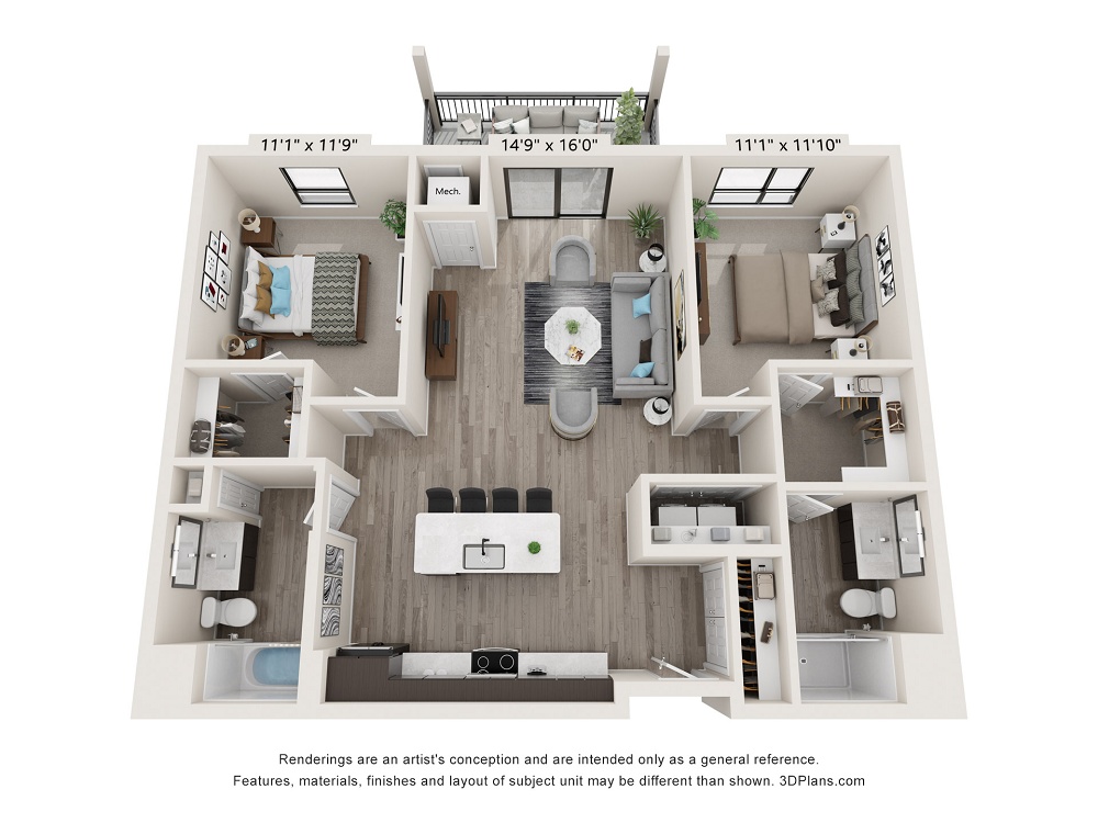 2 Bedroom / 2 Bath