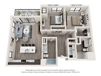 2 Bedroom / 2 Bath