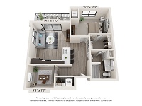1 Bedroom + Den / 1 Bath