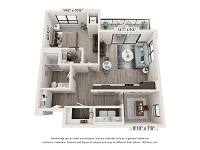 1 Bedroom + Den / 1 Bath