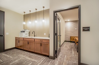 Private Offices with Community Printer