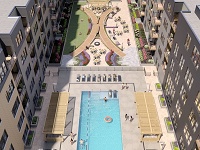 The Standard Madison - North Rooftop Courtyard Aerial View