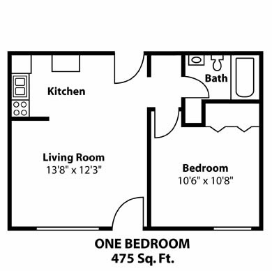 1 Bedroom / 1 Bath