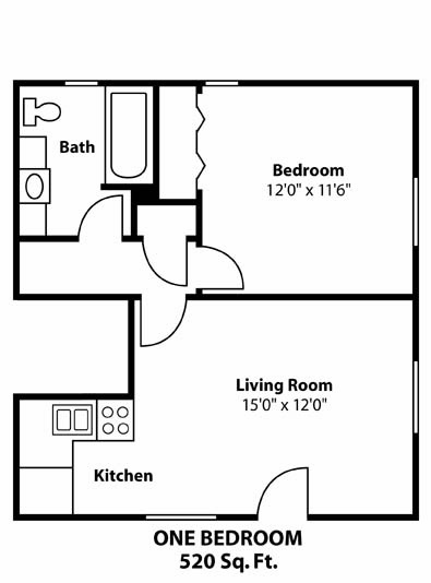 1 Bedroom / 1 Bath