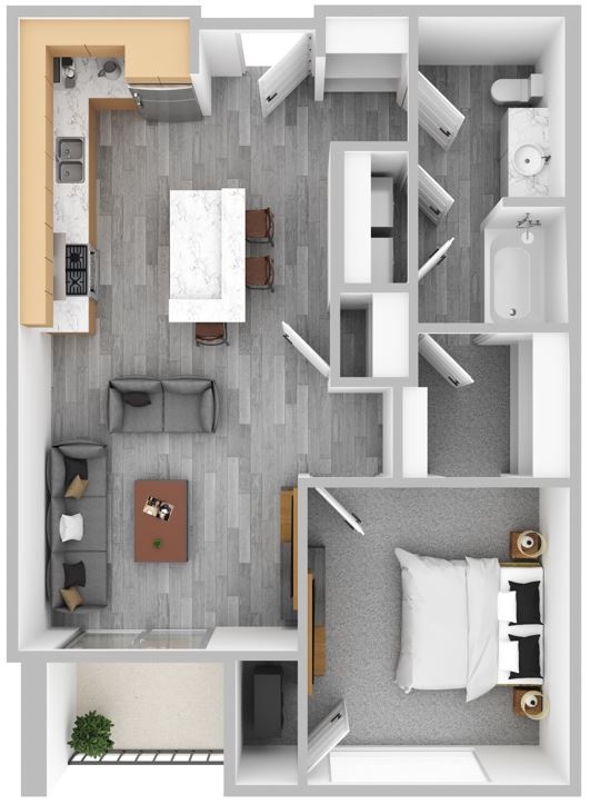 1 Bedroom / 1 Bath
