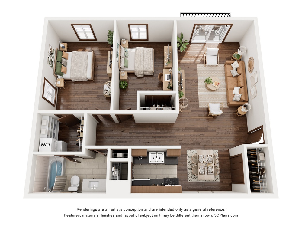 2 Bedroom / 1 Bath