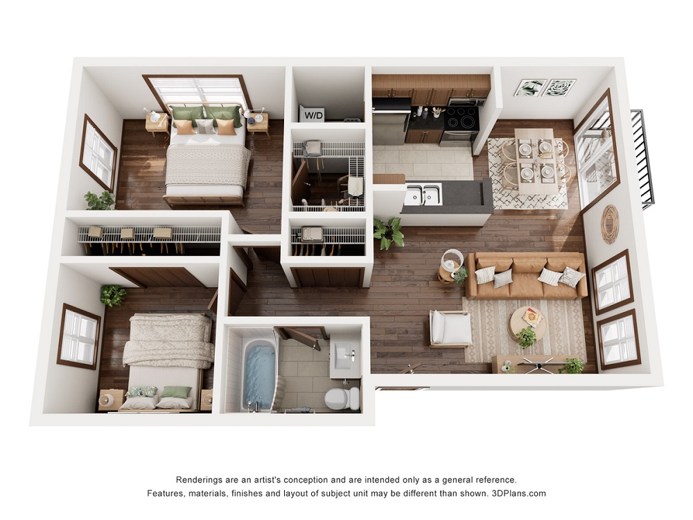 2 Bedroom / 1 Bath