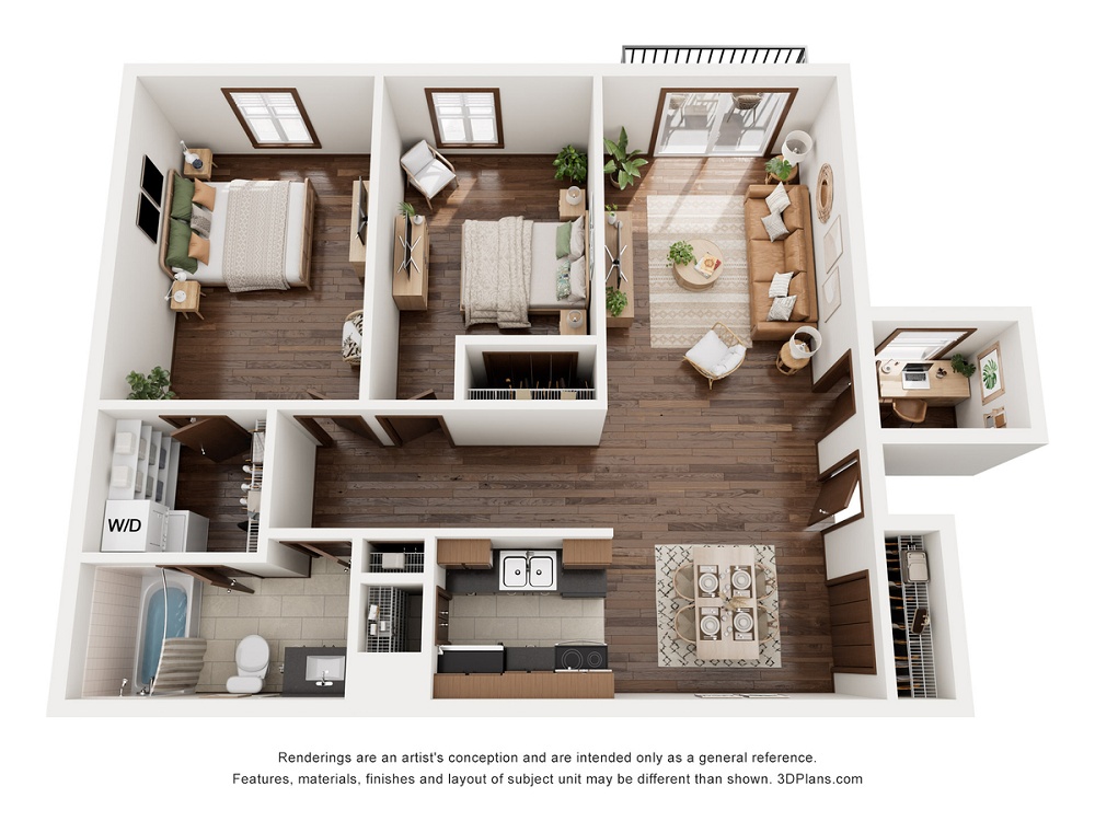 2 Bedroom / 1 Bath