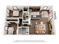 2 Bedroom / 2 Bath