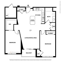 2 Bedroom / 1 Bath