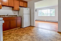 Trailsway Apartments - 1505-02 Kitchen & Living Room
