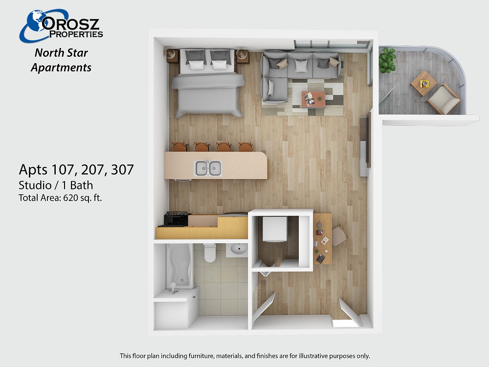 Apts 107, 207, 307
