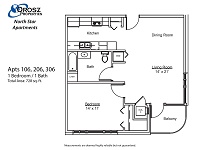 Apts 106, 206, 306