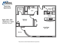 Apts 205, 305