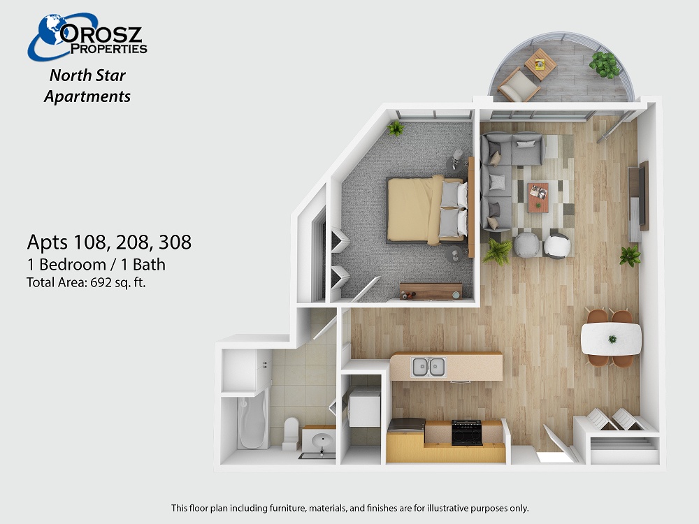 Apts 108, 208, 308