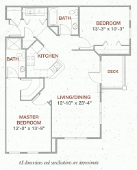 2 Bedroom / 2 Bath